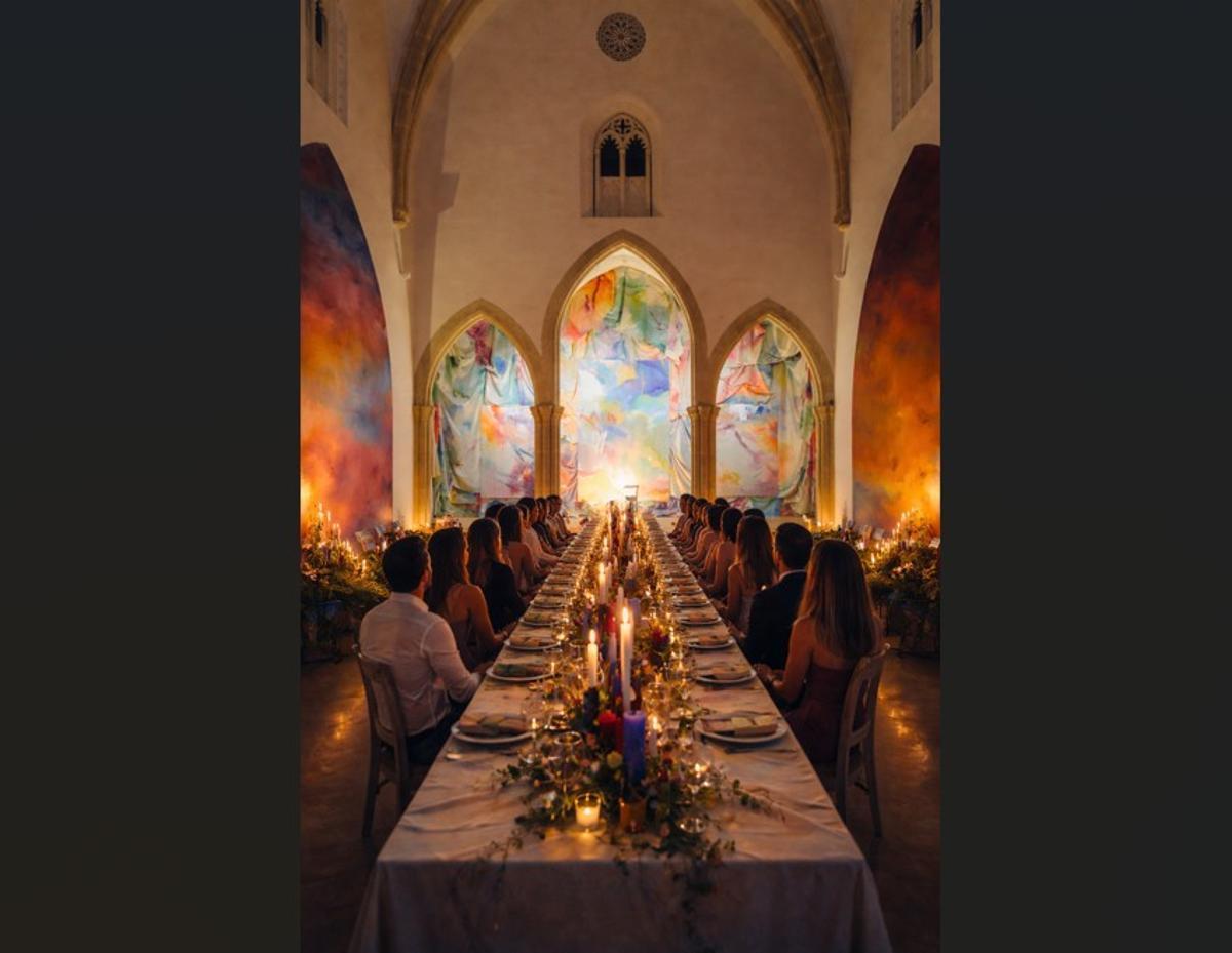 Bei einem immersiven Art Dinner in Palma kann man Kunst bestaunen.