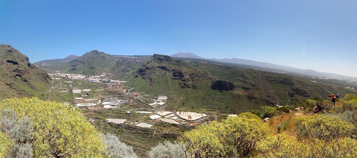 Panorámica de Tamaimo, pueblo de Santiago del Teide.
