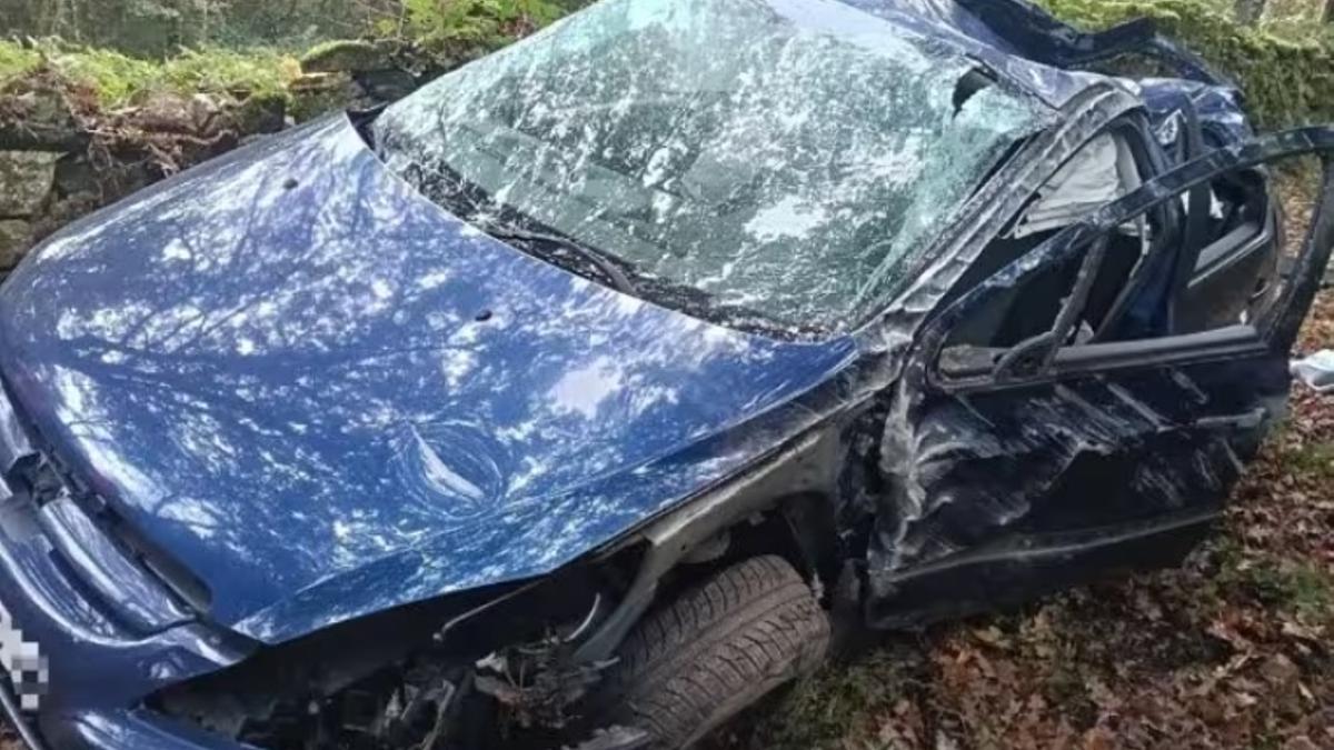 El vehículo implicado en el accidente.