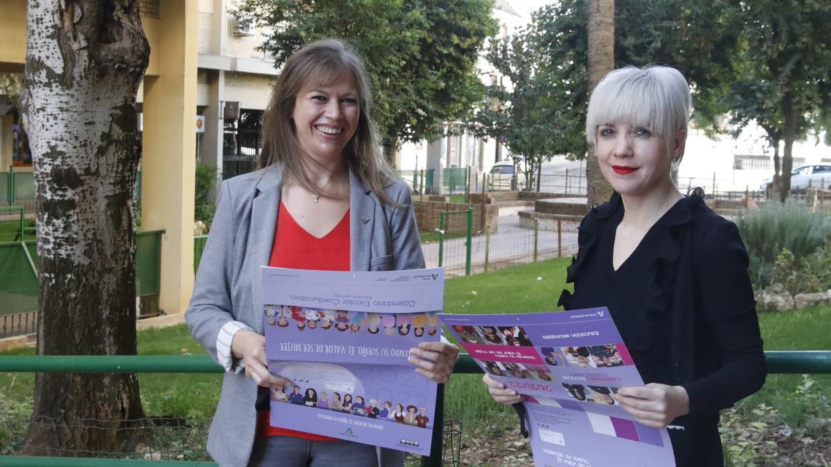 Lourdes Arroyo presenta el calendario escolar coeducativo,‬ &#039;Viviendo su sueño. El valor de ser mujer&#039;.