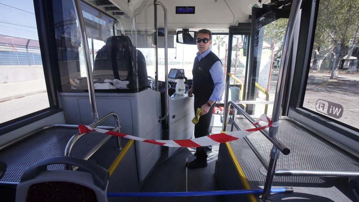 Medidas de protección dentro del autobús,