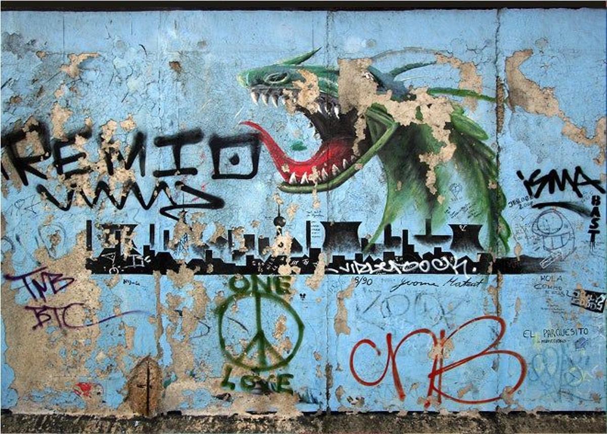 Pintadas en el Muro de Berlín