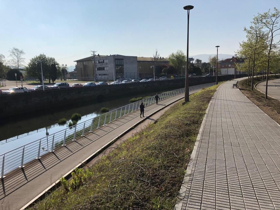 Correr por Gijón 4: el parque fluvial de Viesques