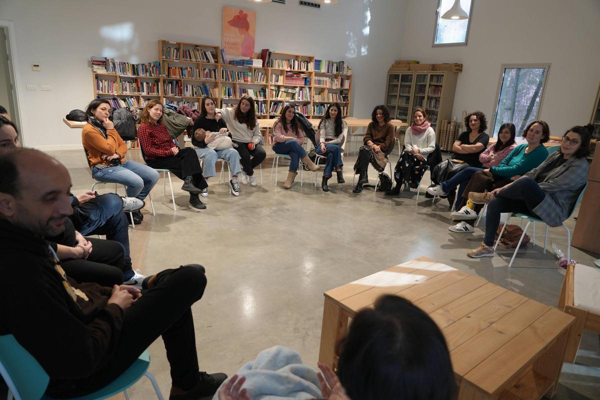 El grupo de lactancia de Badajoz, en la Casa de la Mujer.