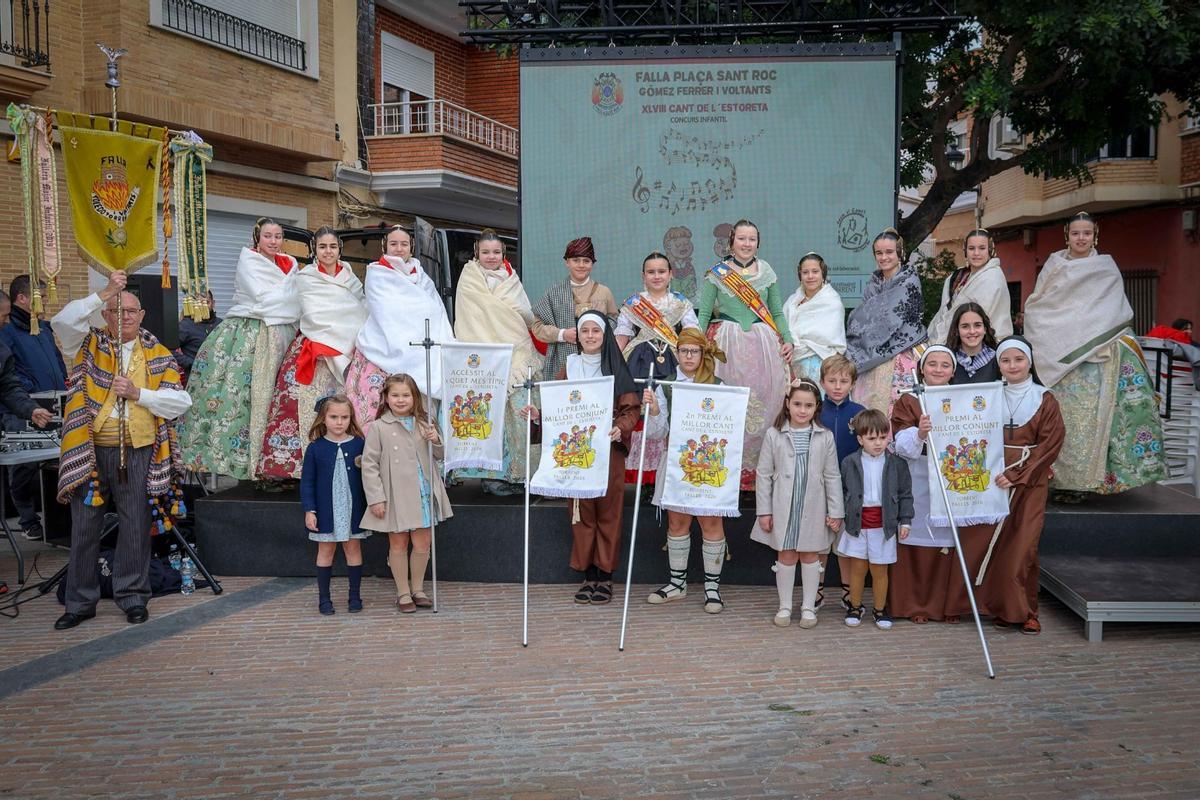 La Falla Escultor ganó en Millor Cant y Xiquet més Típic y la Falla Toledo el mejor conjunto.