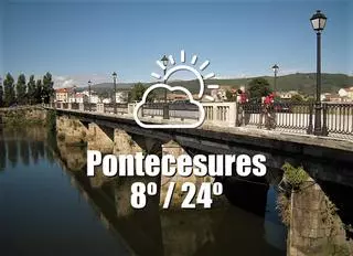 El tiempo en Pontecesures: previsión meteorológica para hoy, viernes 24 de mayo