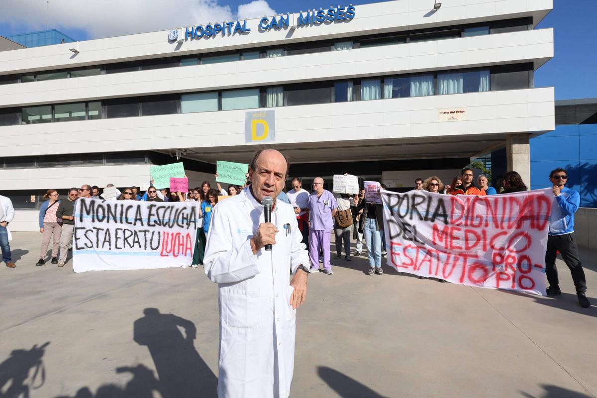 Carlos Rodríguez, durante la última jornada de huelga.