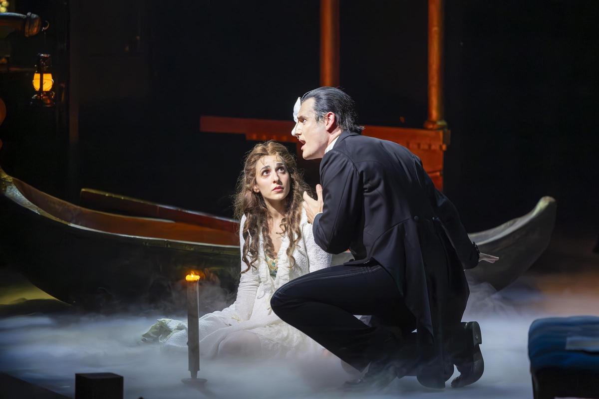 Una de las escenas del musical 'El fantasma de la Ópera'
