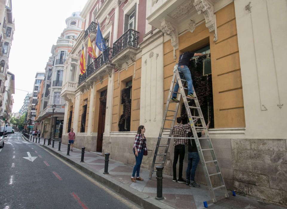 Instalaciones de arquitectura efímera en los museos de Alicante