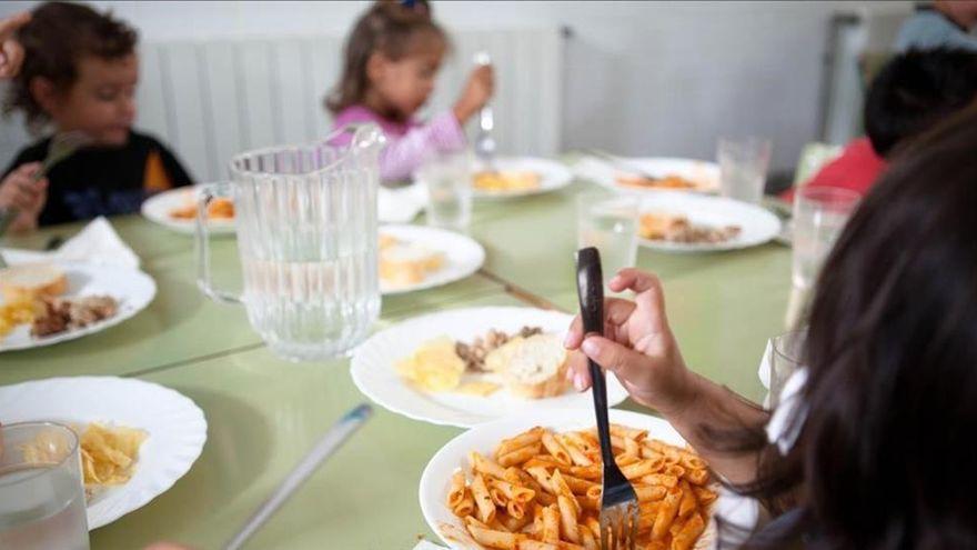 Interior de un comedor escolar.