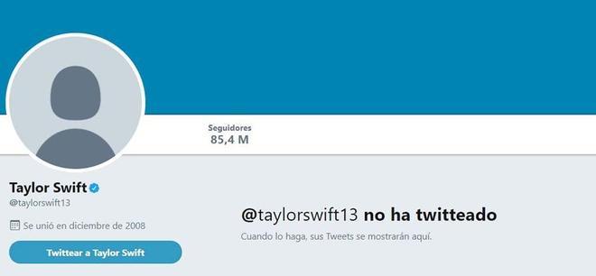 Cuenta de Twitter de Taylor Swift