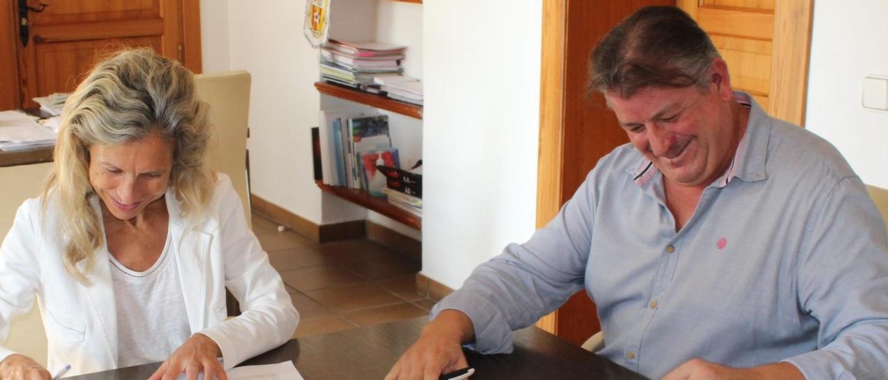 Juan Antonio Serra Ferrer, director gerente del Ibetec, en octubre pasado durante la firma de un convenio en Eivissa.
