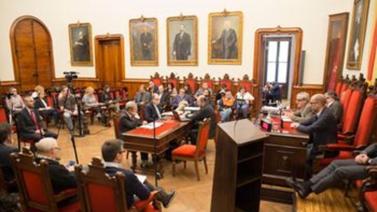 Pleno Municipal de Terrassa en el que se aprobaron de forma inicial los Presupuestos para 2019.