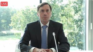El consejero delegado de Triodos Bank, Jeroen Rijpkema, en 2021.