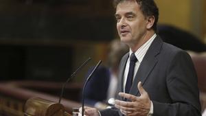 Alfred Bosch, d’ERC, durant la seva intervenció.