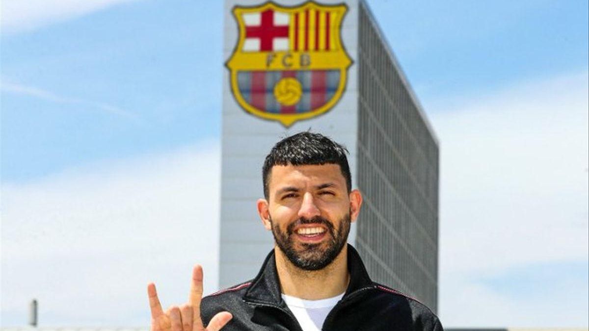 Agüero, in the sports city of Barça Agüero, in the sports city of Barça