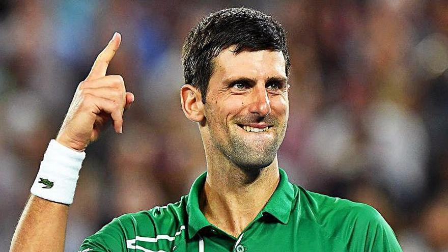 Novak Djokovic, tras un partido.