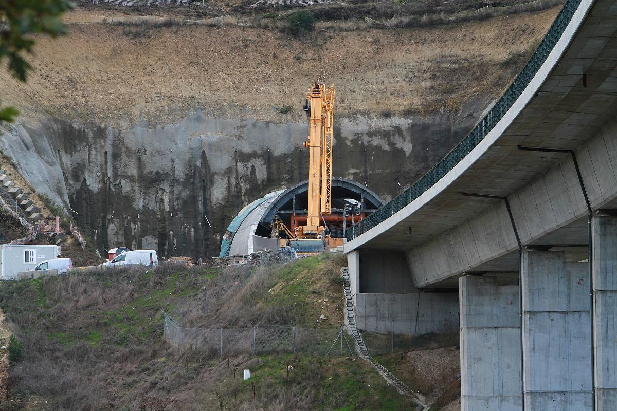Obras del AVE en la que se produjo el accidente, en San Cibrao das Viñas Obras del AVE en la que se produjo el accidente, en San Cibrao das Viñas