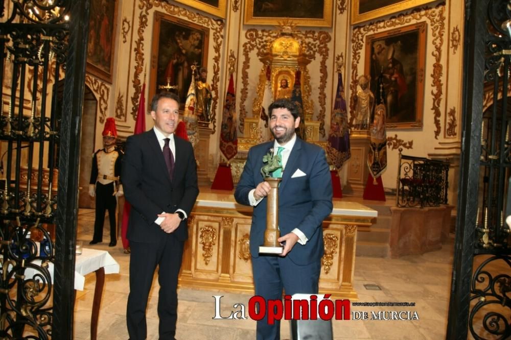 Fernando López Miras da el pregón de la Semana Santa en Lorca