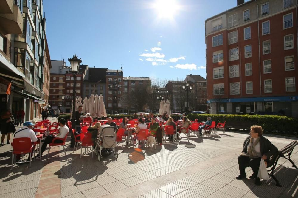 El sol apacigua el temporal en Asturias