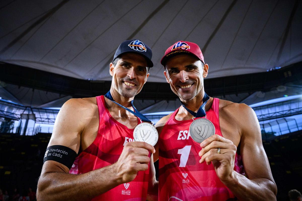 Herrera y Gavira, plata en el Élite 16 de Hamburgo en 2024.