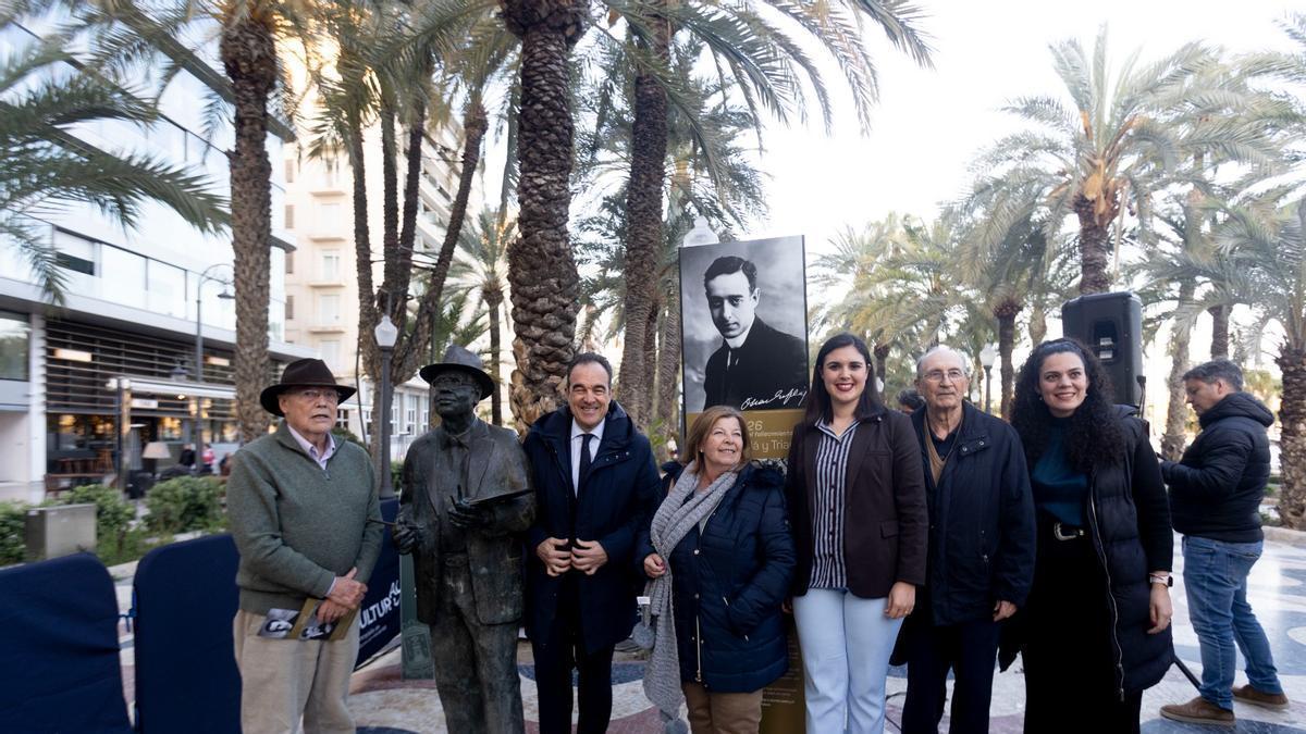 Homenaje a Emilio Varela y Óscar Esplá en la Explanada de Alicante