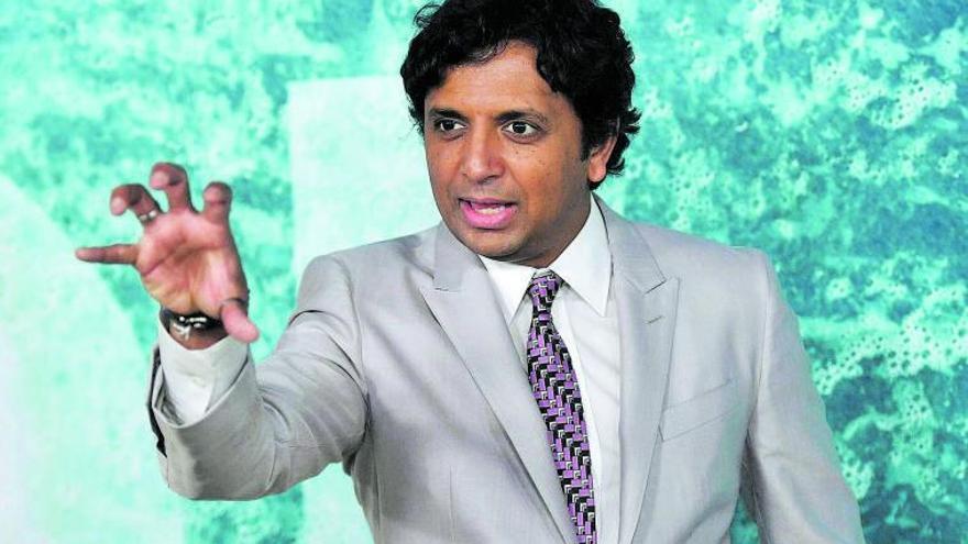 Shyamalan, en el estreno de 
“Tiempo” en Nueva York.