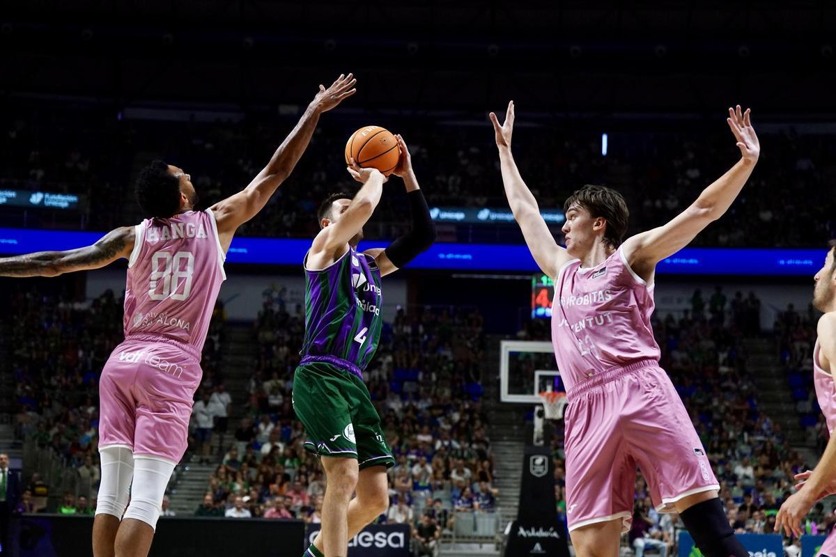 El Unicaja cayó este viernes ante el Joventut.