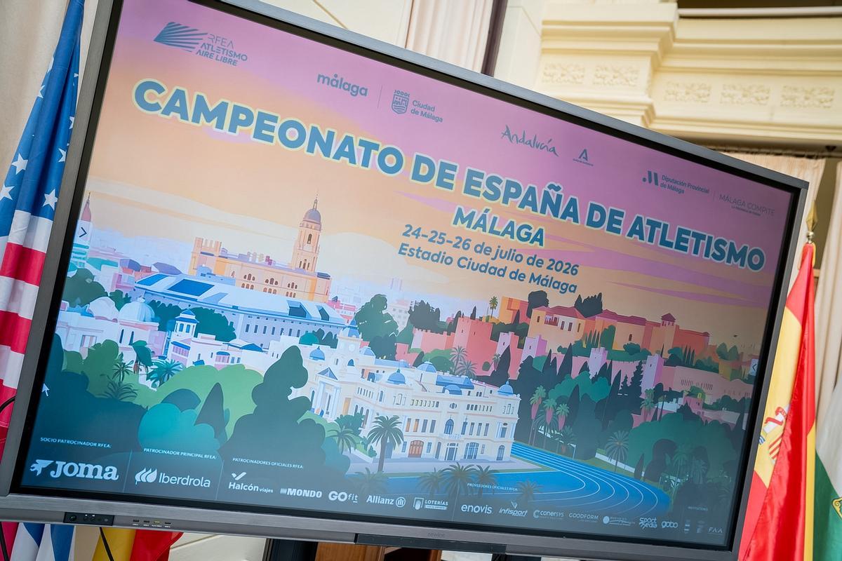 Cartel del Campeonato de España de Atletismo.