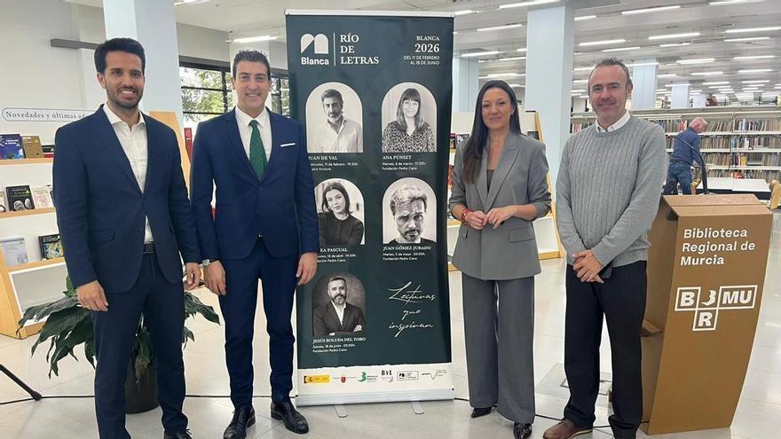 Blanca reúne a Juan del Val, Ana Punset, Nerea Pascual, Juan Gómez-Jurado y Jesús Boluda del Toro en una nueva edición de ‘Río de Letras’