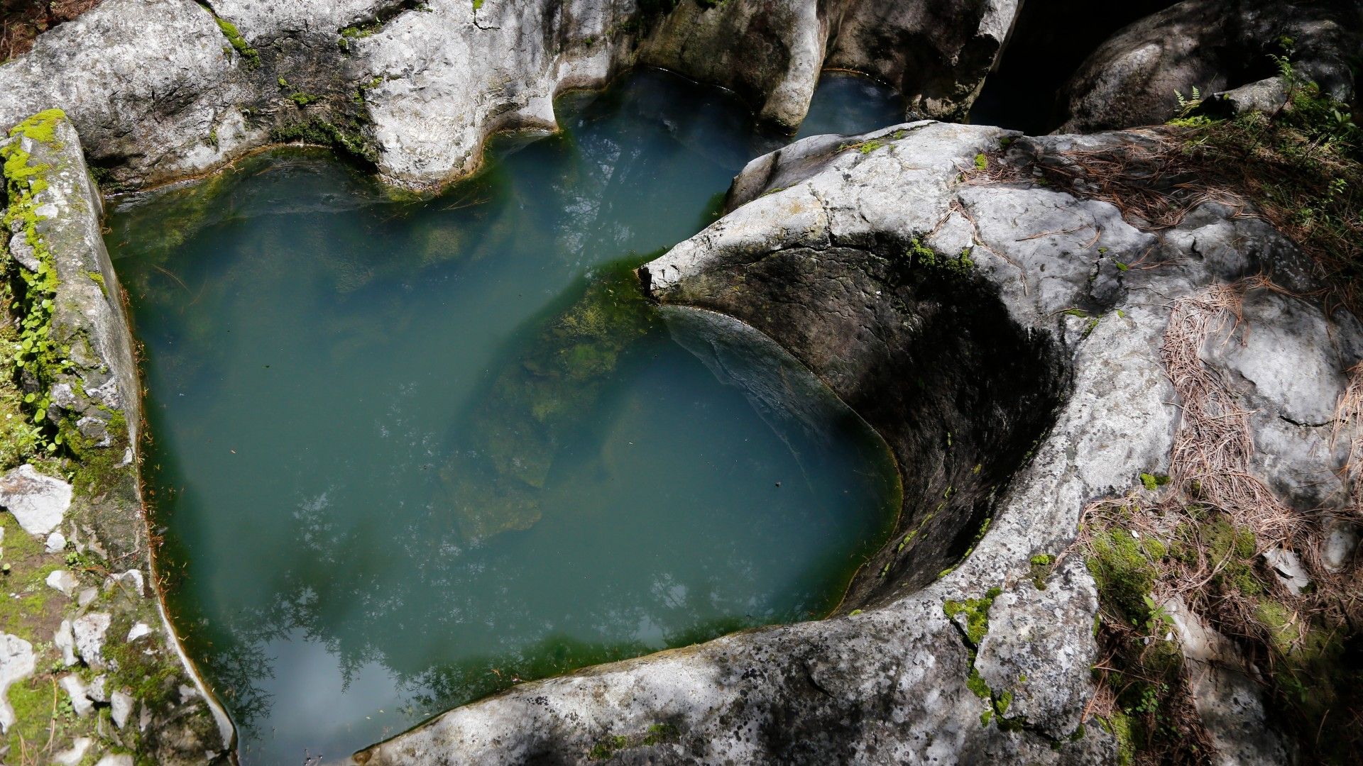 Estanque de agua en la zona boscosa de Cerro Grande ubicado en la localidad de Minatitlán, en el estado de Colima (México).
