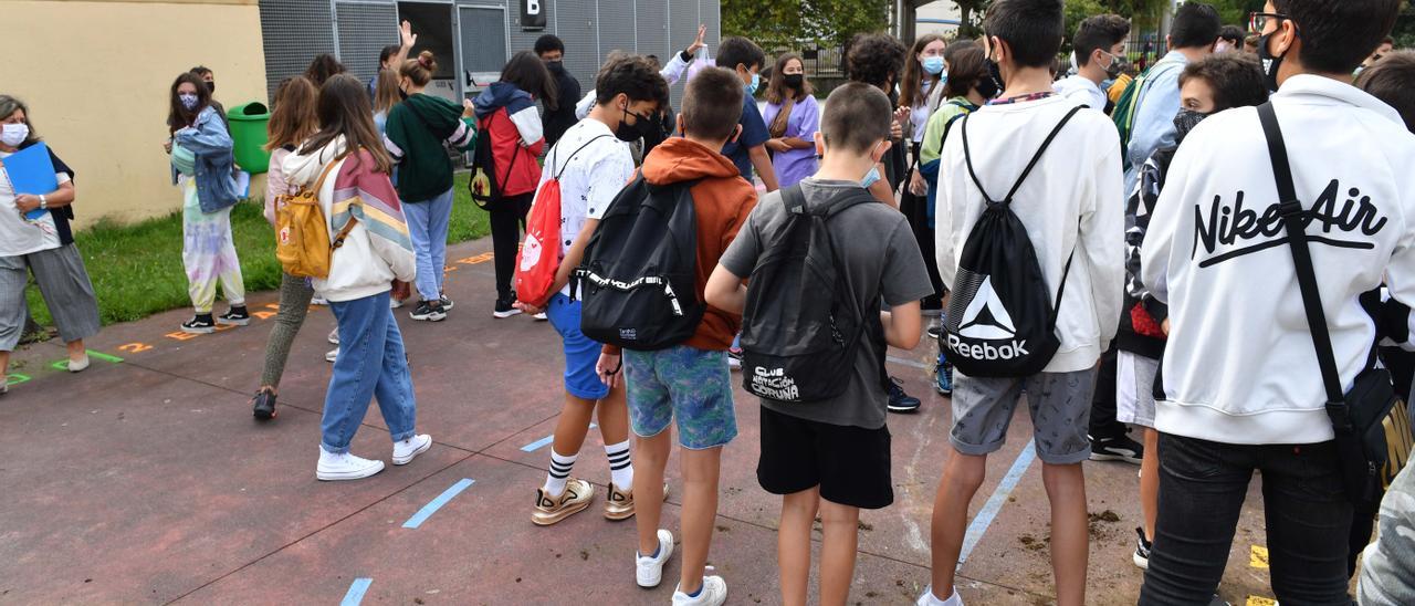 Inicio del curso escolar en Secundaria, Bachillerato y FP el pasado año.