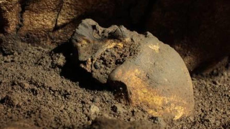 Un cráneo de 5.000 años en la Cova del Randero