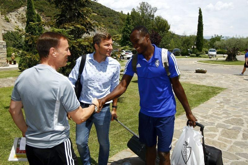 Concentración del Real Zaragoza en Boltaña