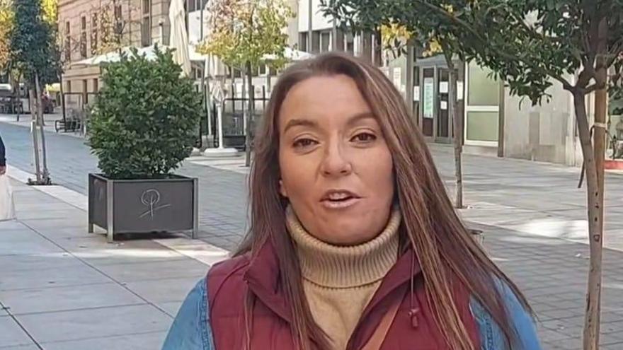 Raquel Iglesia, candidata de Somos Cáceres a la alcaldía para las elecciones de mayo.