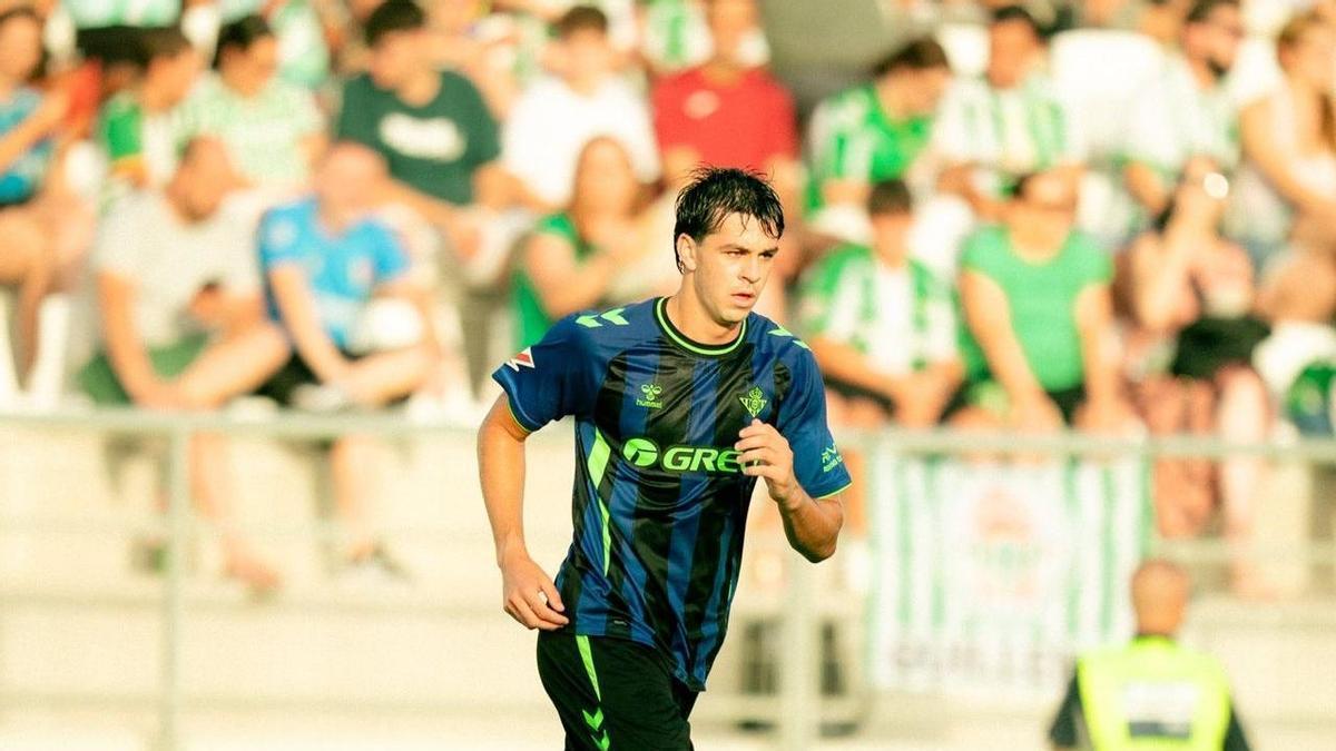 Gonzalo Petit, en un partido con el Betis en pretemporada