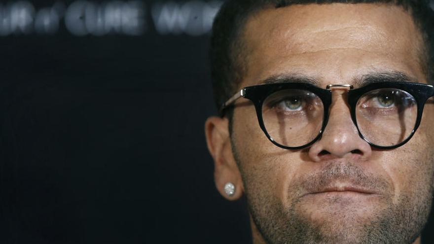 El defensa del Barcelona Dani Alves.