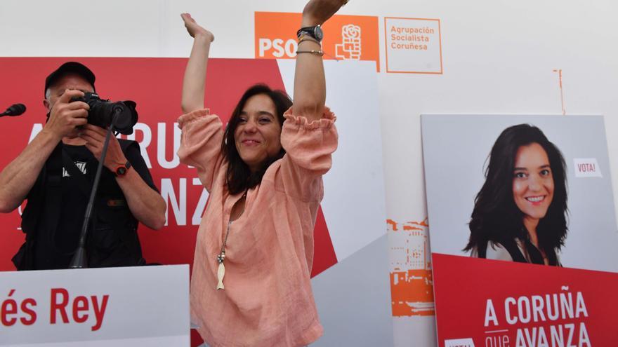 Celebración del PSOE de A Coruña tras las elecciones