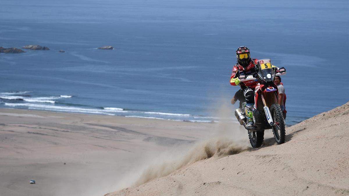 Joan Barreda, con su Honda.