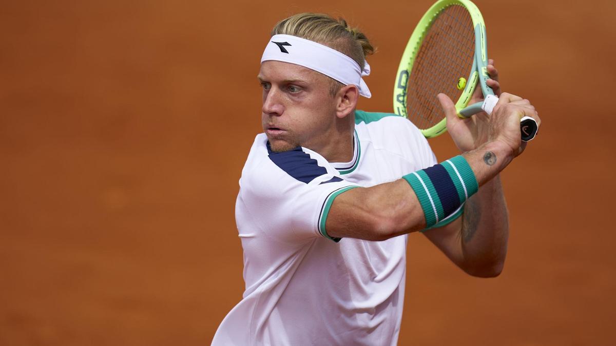 Davidovich, en su partido ante Etcheverry en el torneo Conde de Godó.