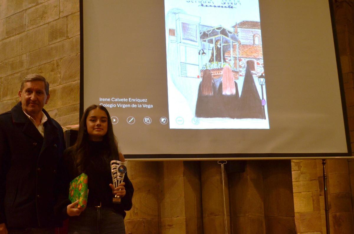 Irene Calvete, tercer premio de Secundaria.