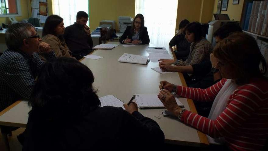 Reunión preparatoria entre técnicos y personal municipal celebrada ayer.