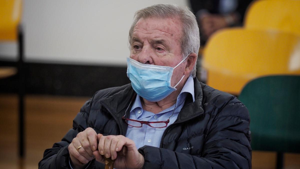 El expresidente de Osasuna Patxi Izco durante el juicio