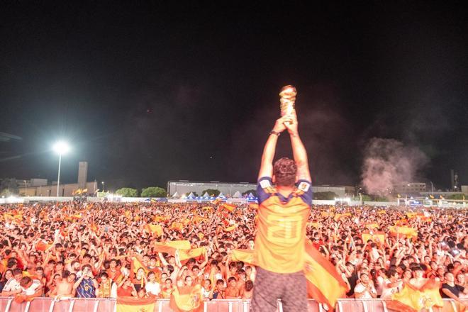 La final del Mundial en Mallorca: La 'fan zone' de España en Son Fusteret