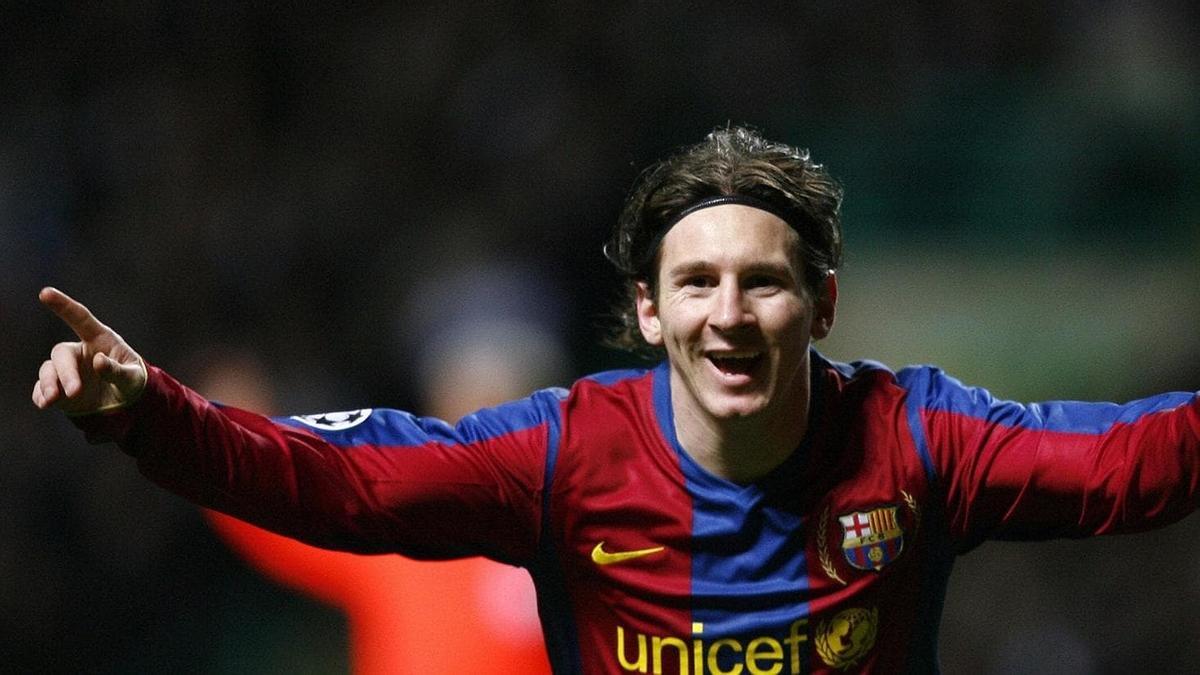 Leo Messi en la temporada 2007-08