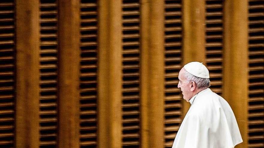 El papa Francisco, durante la audiencia general celebrada ayer en el Vaticano.