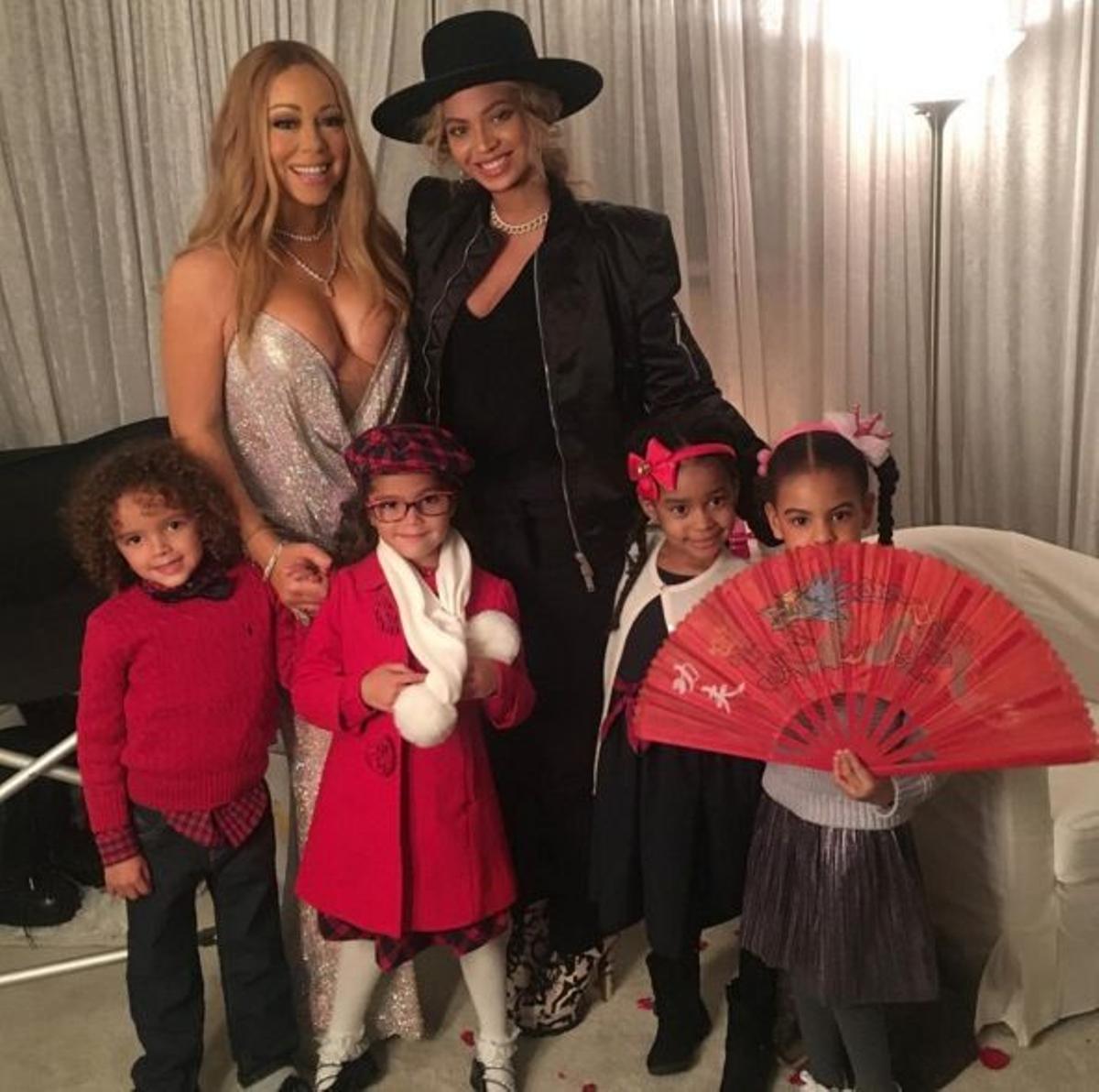 Beyoncé, Mariah Carey y todos los niños