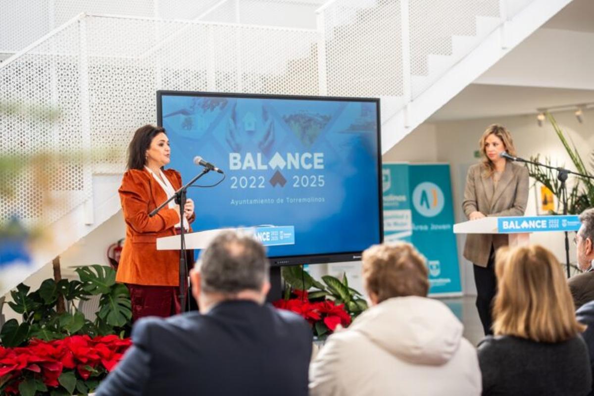 Margarita del Cid, alcaldesa de Torremolinos, durante el balance de su mandato.