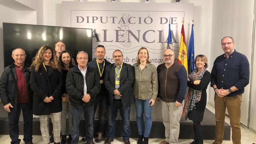 Alcaldes y concejales de municipios por donde discurre la vía verde.