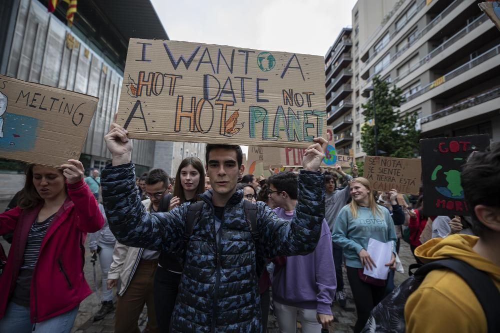 Un dia de lluita contra el canvi climàtic a Girona